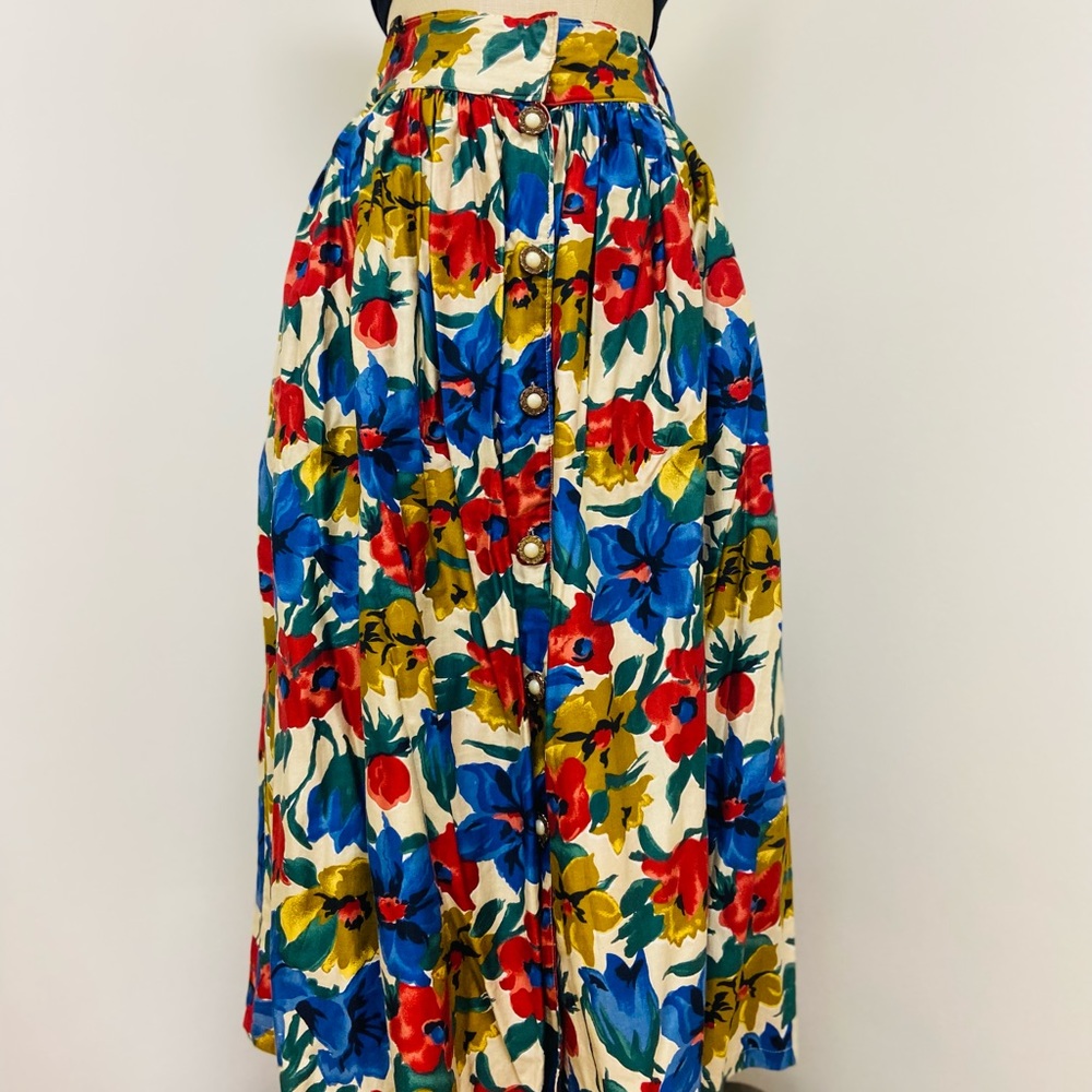 Floral maxi skirt